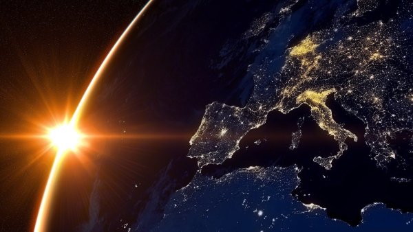 Вид земли из космоса