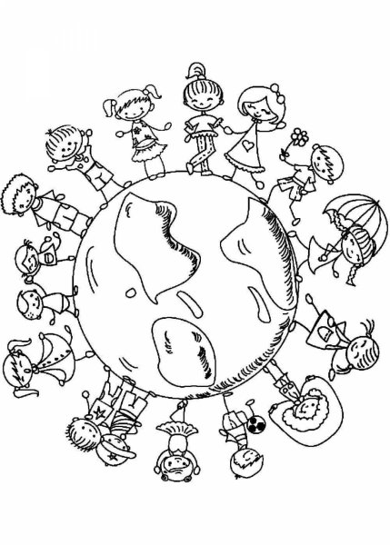 Раскраска мир