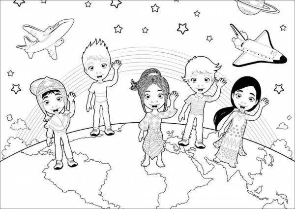 Раскраска единство народов