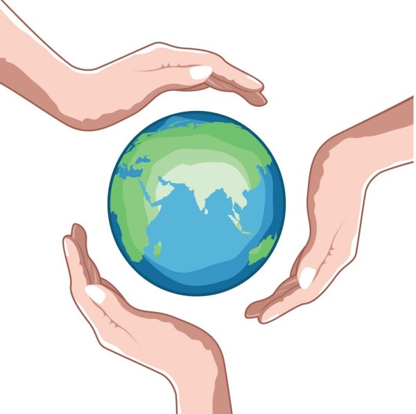 Земля в руках плакат