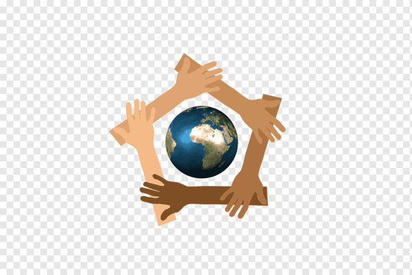 Земля в руках без фона