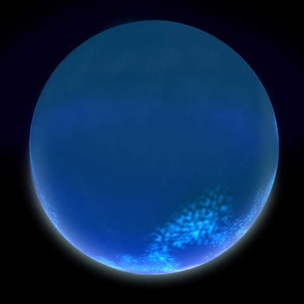 Планета синего цвета