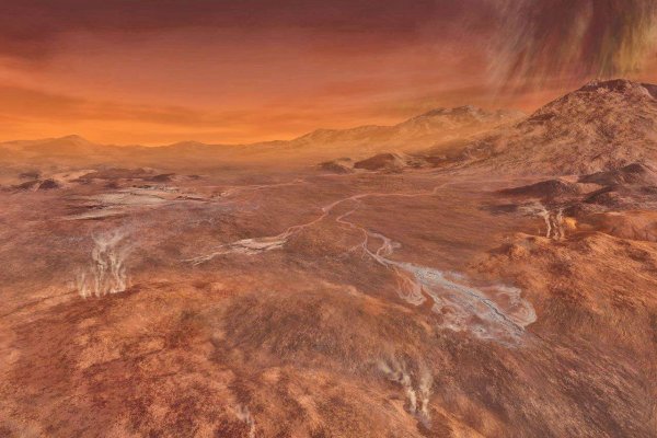 Титан Спутник Юпитера поверхность