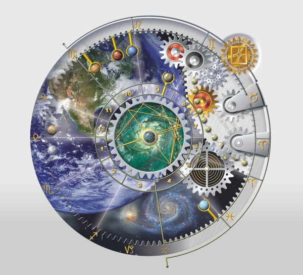 Часы с астрологической символикой