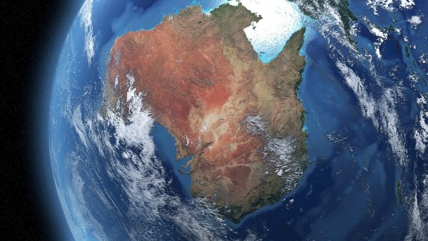 Австралия вид из космоса