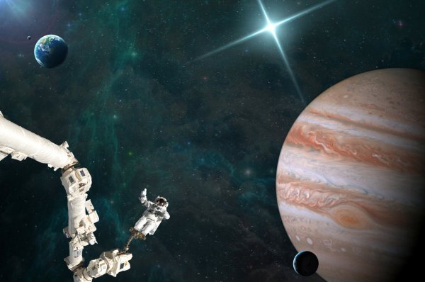 Космос планеты космонавт