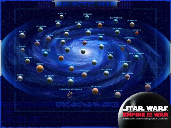 Карта планет Стар ВАРС