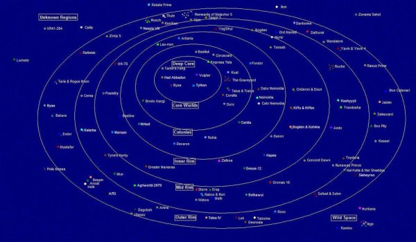 Star Wars Galaxy Map Canon