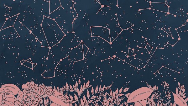 Созвездия на бежевом фоне