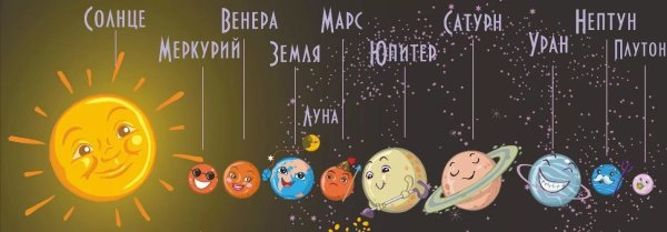 Нарисовать солнечную систему