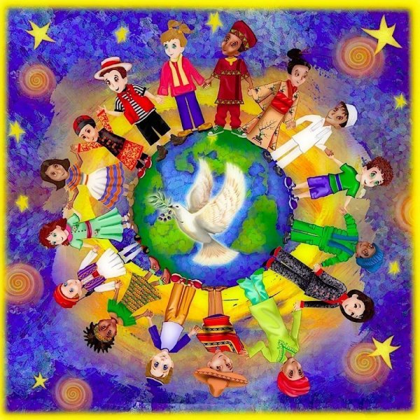 Аппликация хоровод дружбы