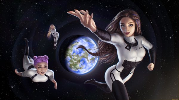 Фэнтези космос девушки