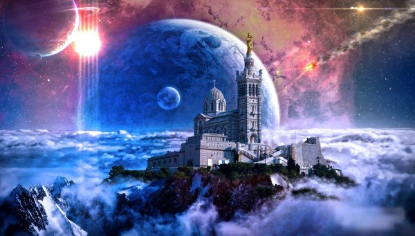 Космические пейзажи фэнтези