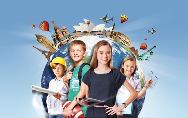 Подростки на экскурсии