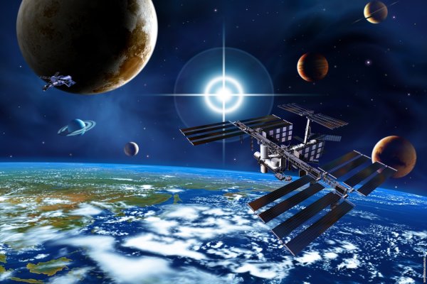 Космос планеты спутники