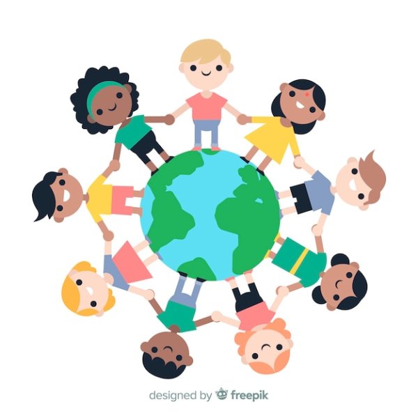 Дети вокруг земли