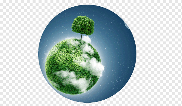 Планета земля в зелени