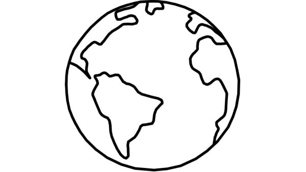 Планета земля раскраска