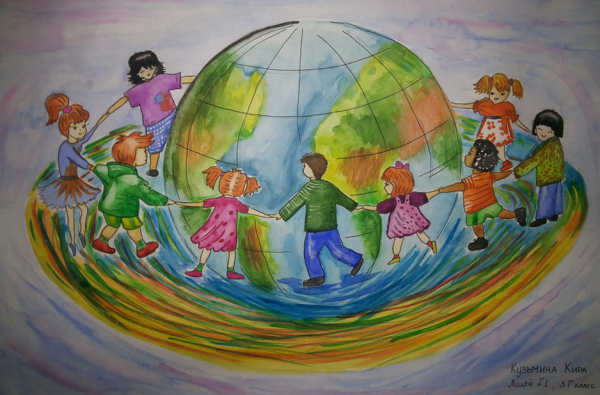 Рисунок на тему Дружба