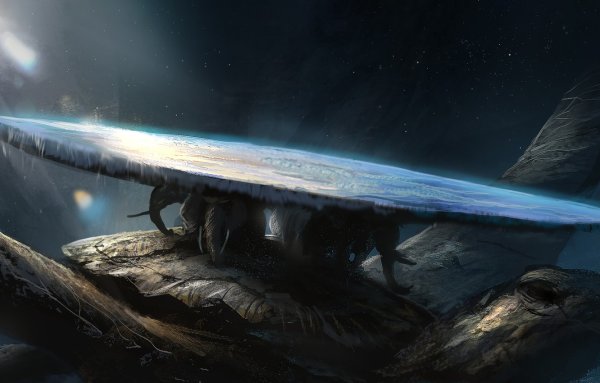 Плоская земля арт