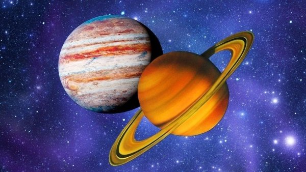 Планеты Юпитер и Сатурн