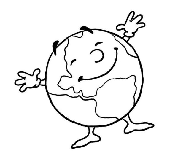 Планета земля раскраска