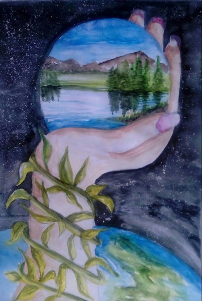Рисунок на тему береги планету
