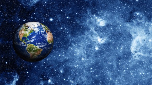 Планета земля в космосе