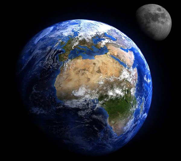 Планета земля со спутника