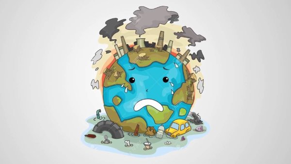 Загрязненная Планета для детей