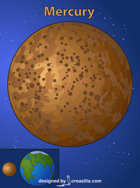 Меркурий Планета рисунок