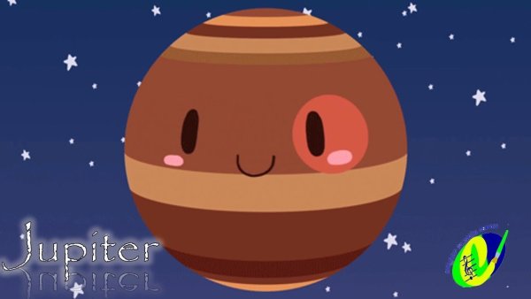 Планета Юпитер мультяшная