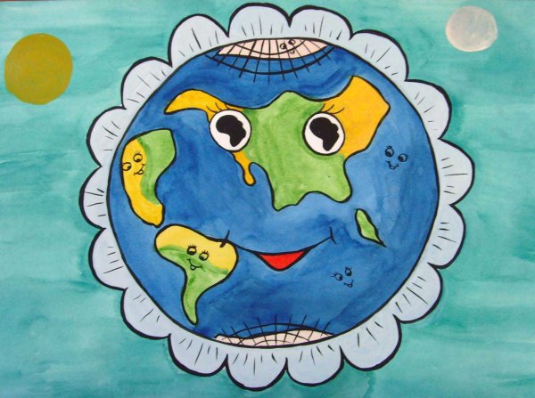 Земля рисунок