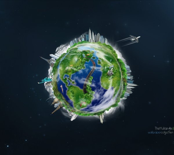 Земля будущего из космоса