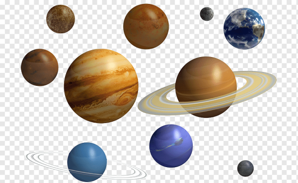 Планеты солнечной системы на белом фоне