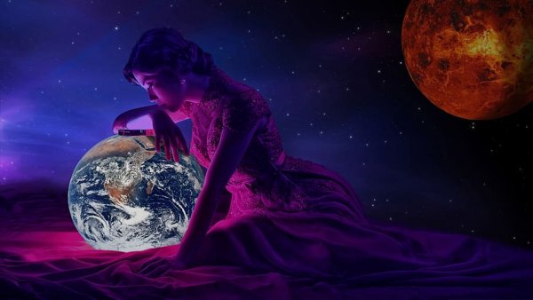 Женщина Планета земля
