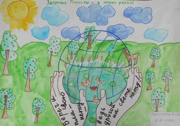 Рисунок на тему здоровье нашей планеты