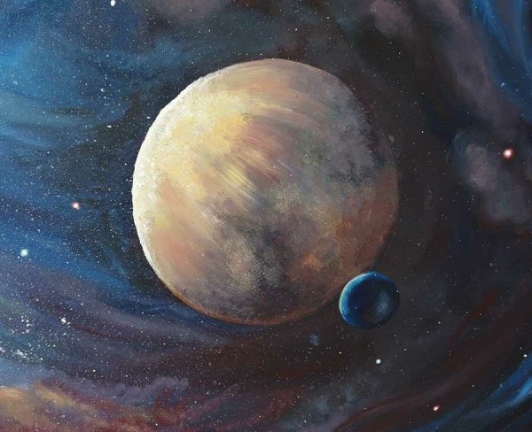 Живопись космос планеты