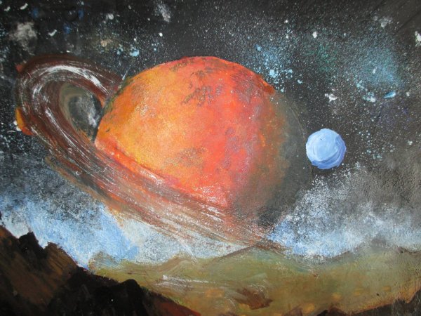 Космос гуашью