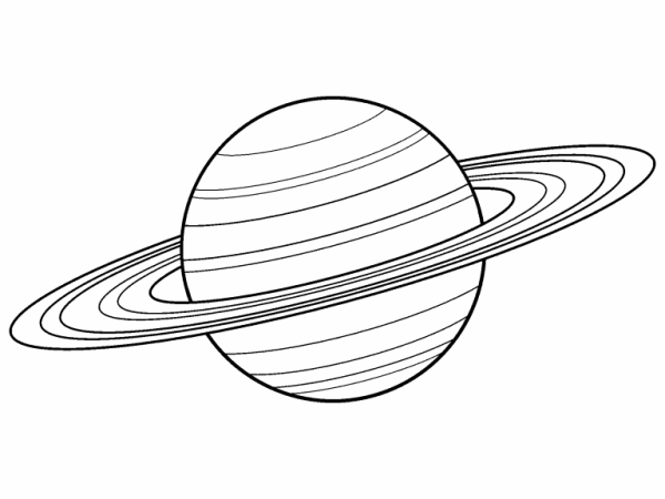 Сатурн раскраска для детей