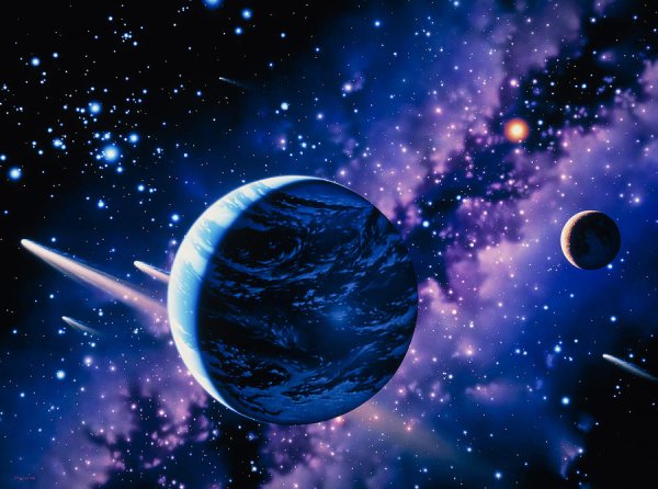 Звездное небо космос планеты