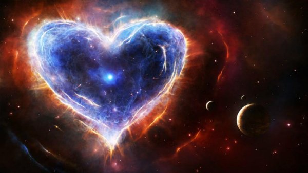Космос в виде сердца