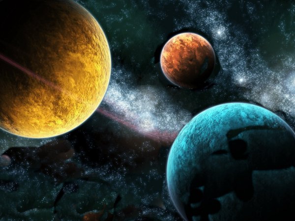 Планеты разных цветов