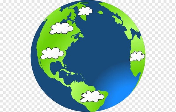Земной шар мультяшный