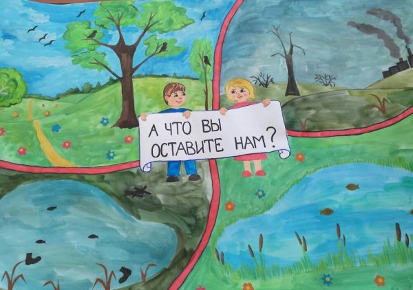 Плакат на тему мусор