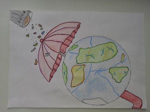 Спасем планету от мусора рисунки