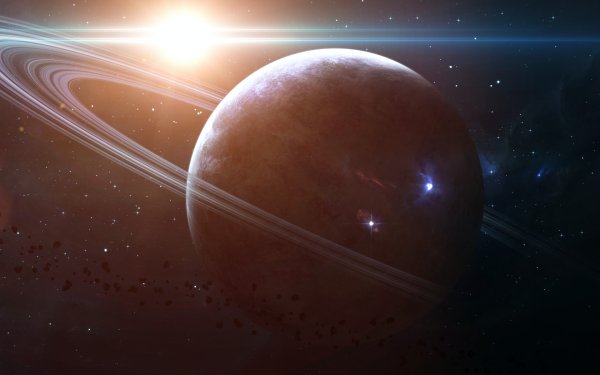 Газовый гигант Планета с кольцами