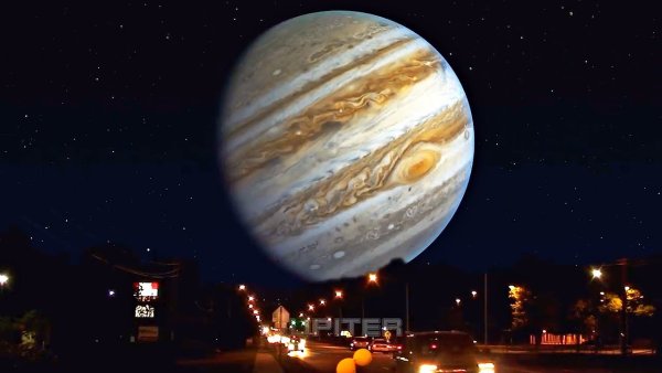 Юпитер и земля