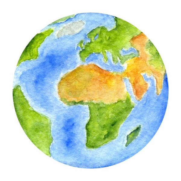 Планета земля для детей цветные