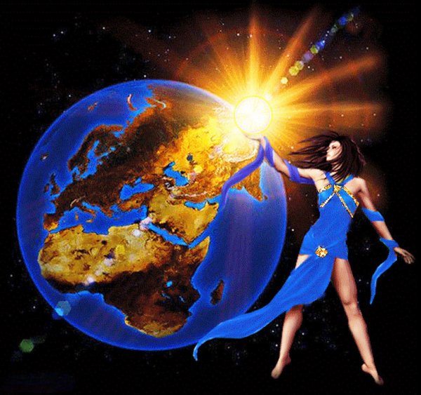 Женщина Планета земля